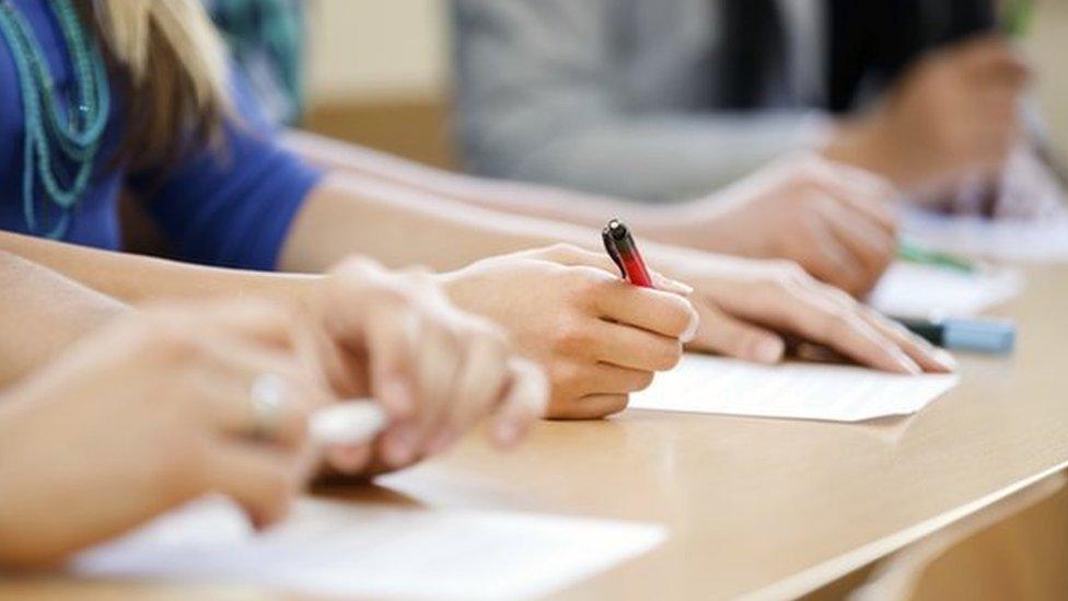 Pupils in classroom