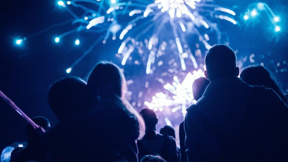 people-at-firework-display