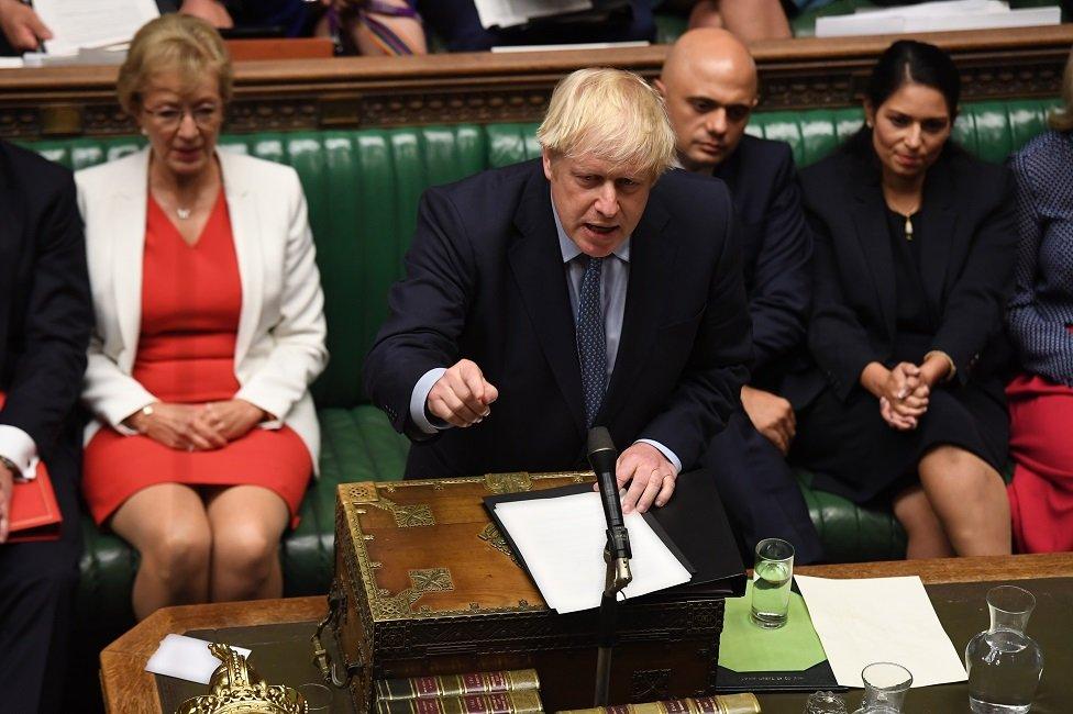 Boris Johnson in the Commons