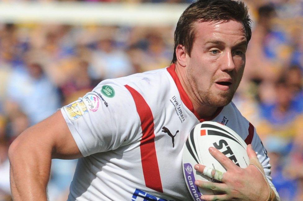 Bryn Hargreaves playing for St Helens