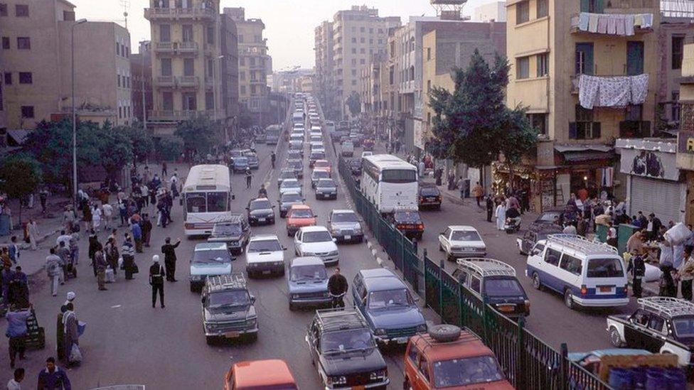 Car traffic in Cairo, Egypt. File photo