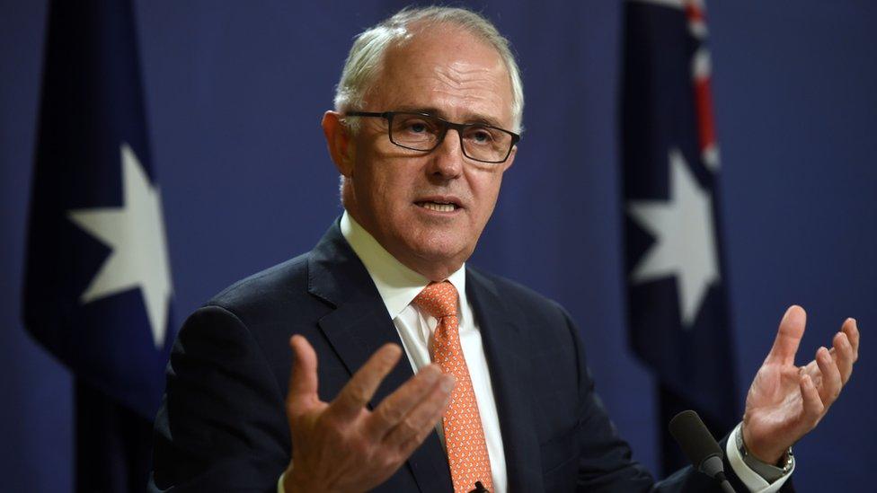 Australia's Prime Minister Malcolm Turnbull