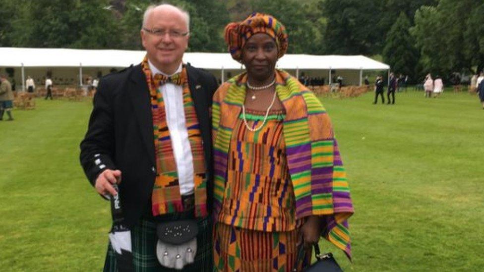 Professor John Struther and his wife