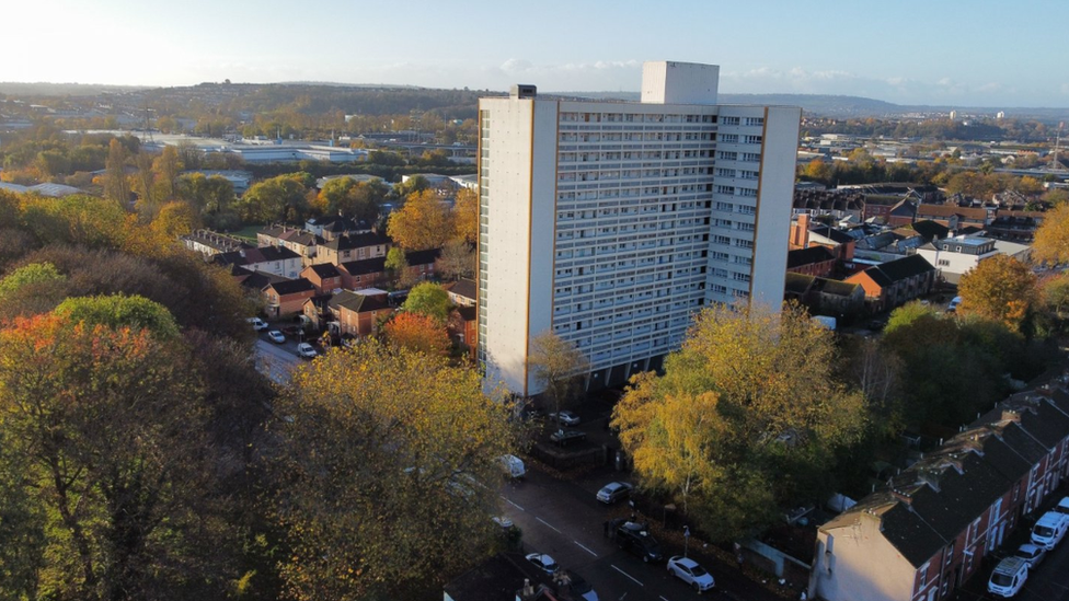 Aerial view of Barton House