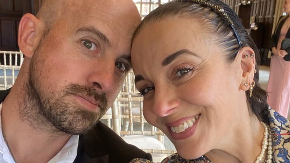 Jonathan Goodwin and Amanda Abbington