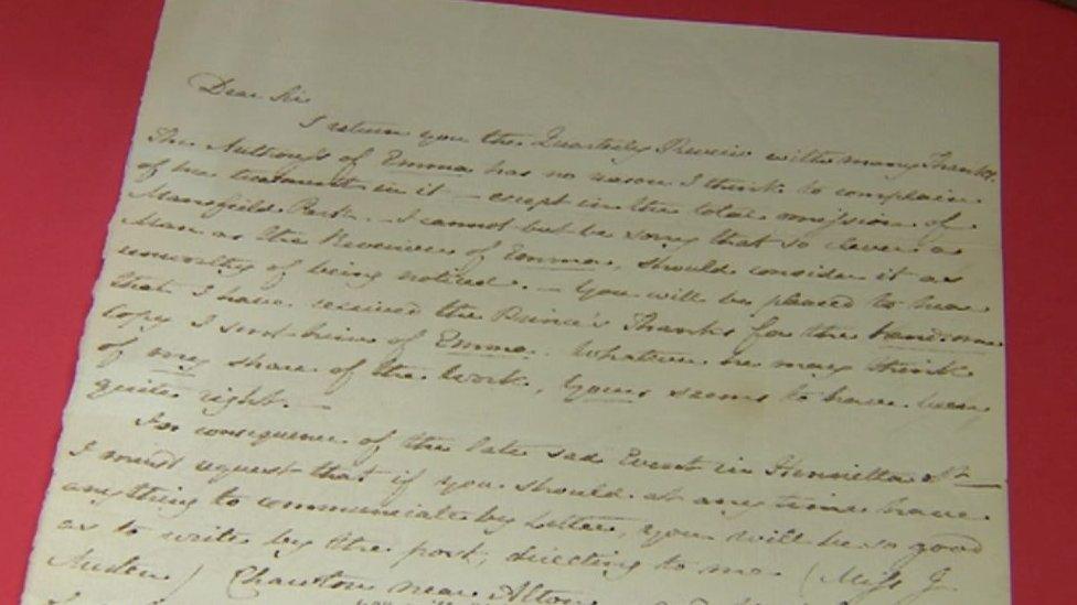 Austen letter to publisher