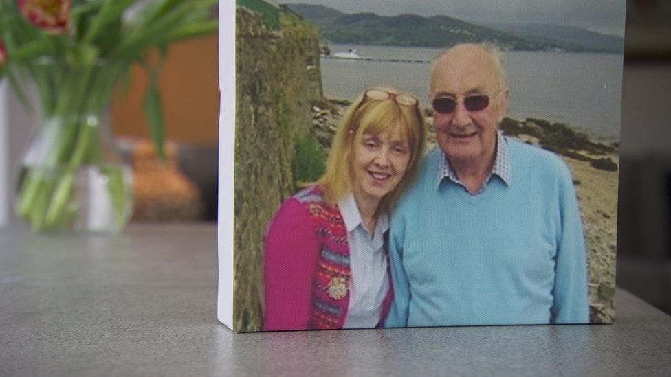 Janice Irwin and Ivor Beattie in a holiday photo