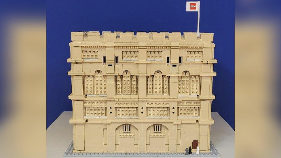 Lego model of Norwich Castle