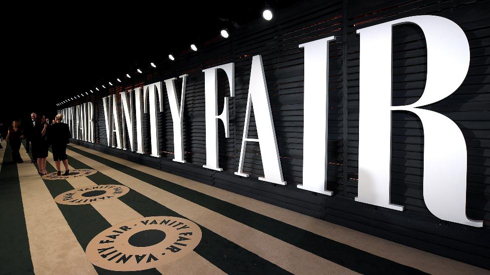 View of the carpet at the 2017 Vanity Fair Oscar Party hosted by Graydon Carter at Wallis Annenberg Center for the Performing Arts on February 26, 2017 in Beverly Hills, California