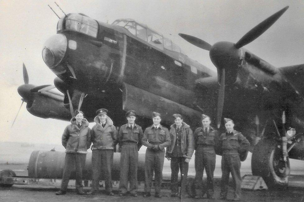 Harry Irons and his crew in September 1942