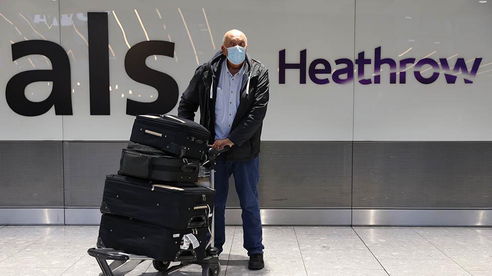 Passenger arriving at Heathrow