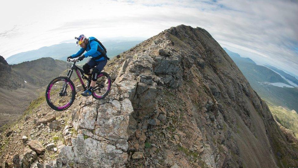 Danny Macaskill on Skye Ridge