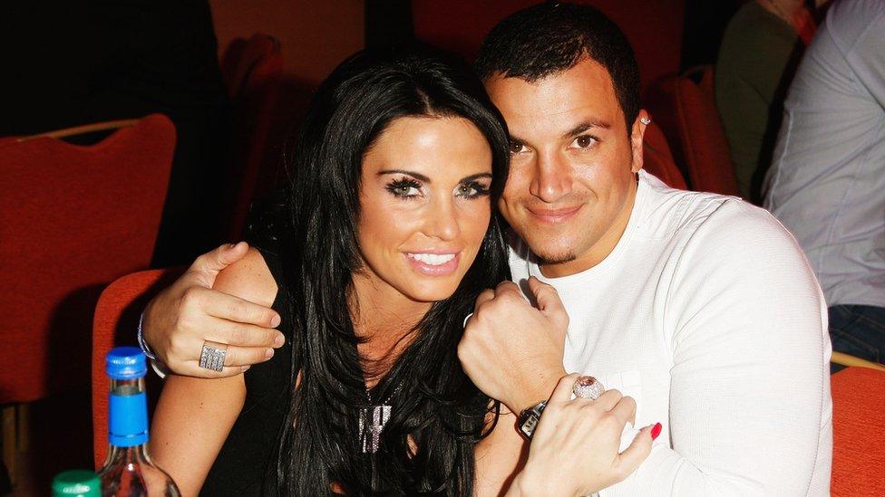 Katie Price and Peter Andre