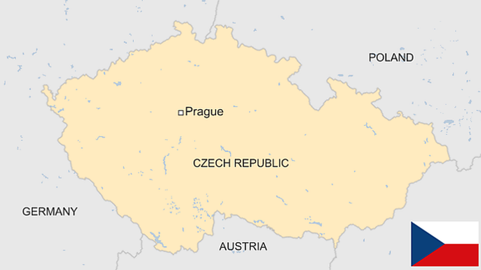 Map of the Czech Republic