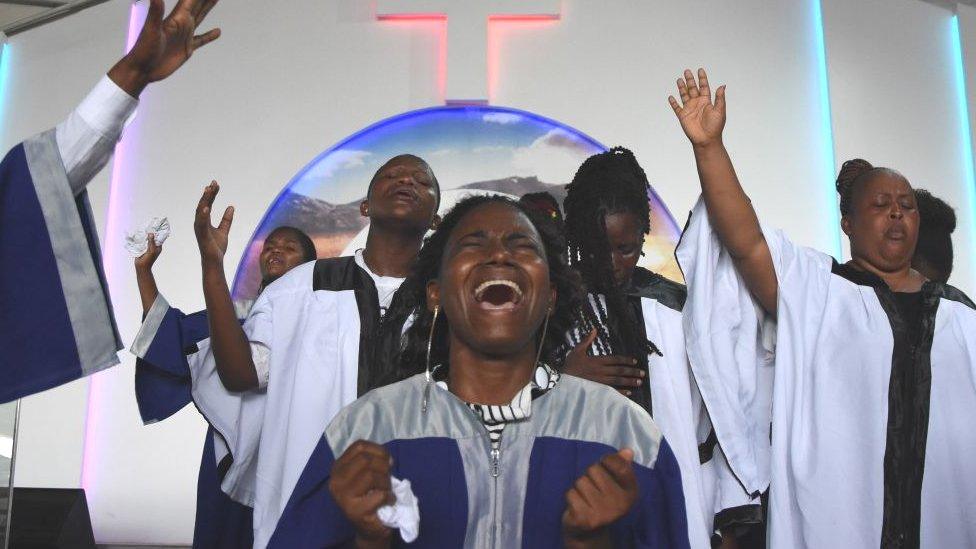 Church service in Dar es Salaam