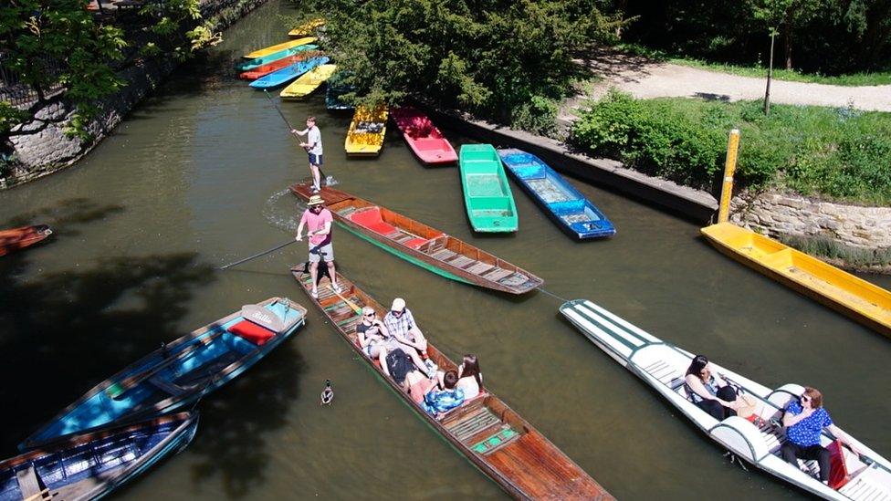 Punting on River Cherwell