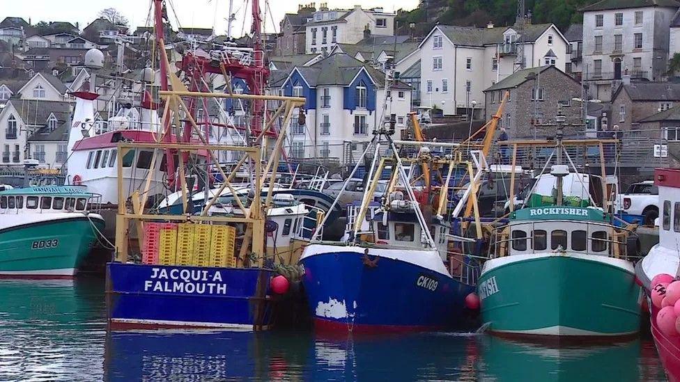 Fishing boats at Brixham Harbour