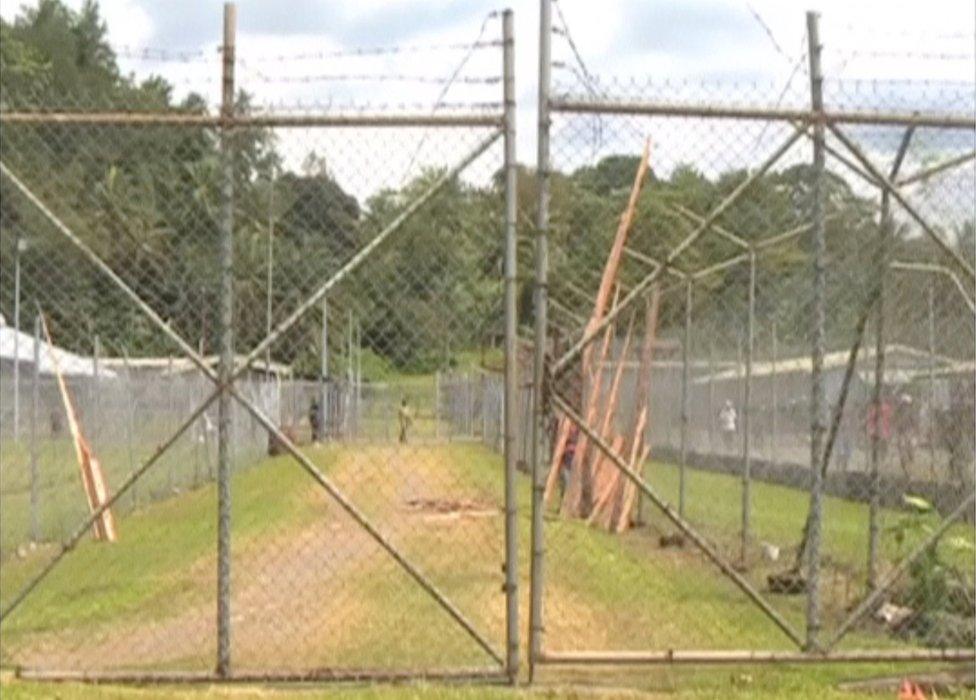 A general view of the Buimo prison in Lae, Papua New Guinea, is seen in this still image taken from video 25 February 2016