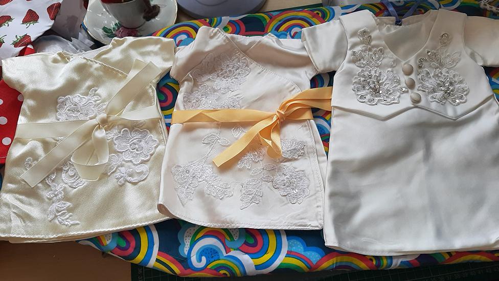 Baby burial gowns best sale