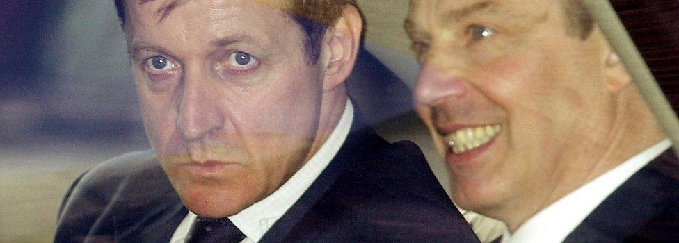 Alastair Campbell with former PM Tony Blair