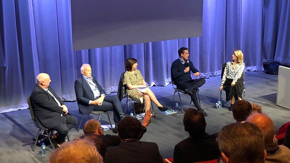 Gary Neville at a Labour conference event