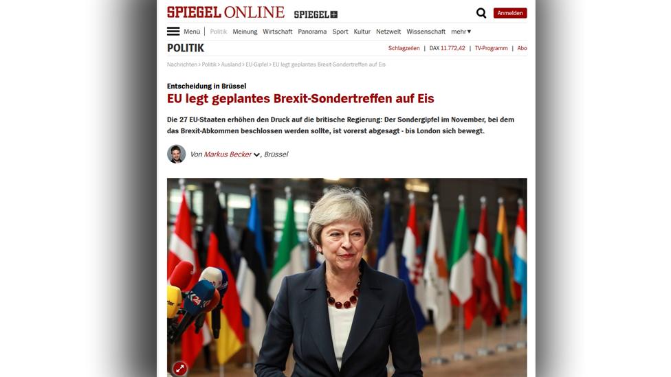 German website Spiegel