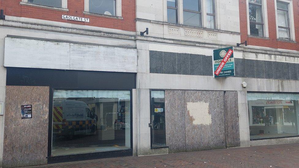 Former department store in Stafford town centre