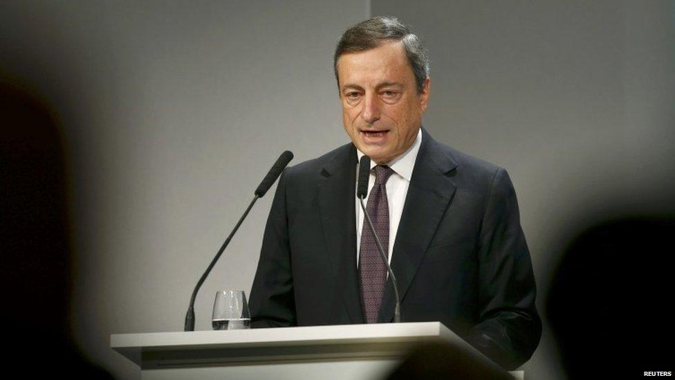 Mario Draghi, the president of the European Central Bank