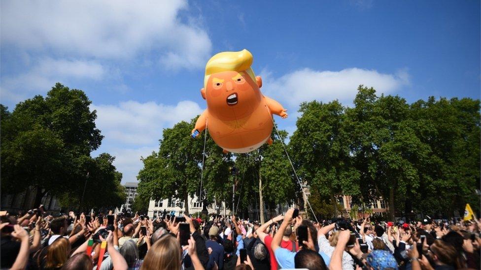 Trump blimp