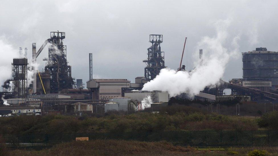 A general view of the Port Talbot steelworks