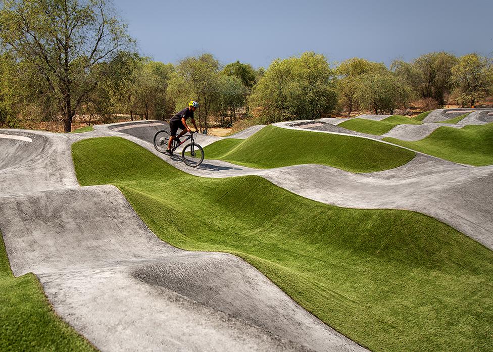 A mountain-bike track in Mushrif Park, Dubai, UAE