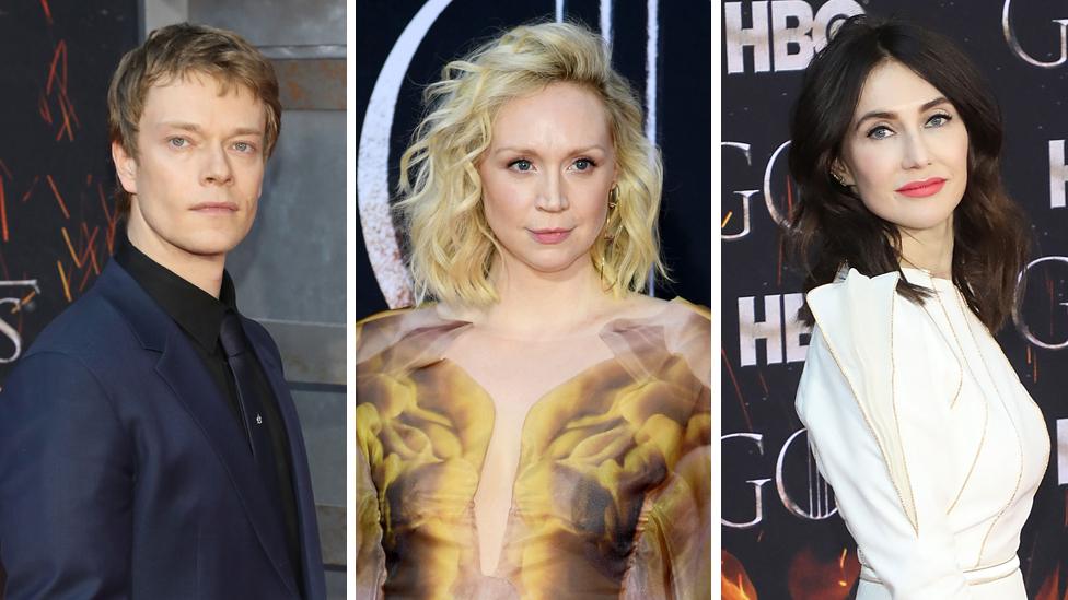 Alfie Allen, Gwendoline Christie and Carice van Houten