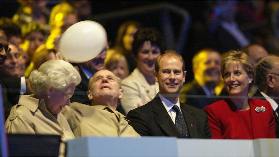 Prince Philip at the Commonwealth Games closing ceremony