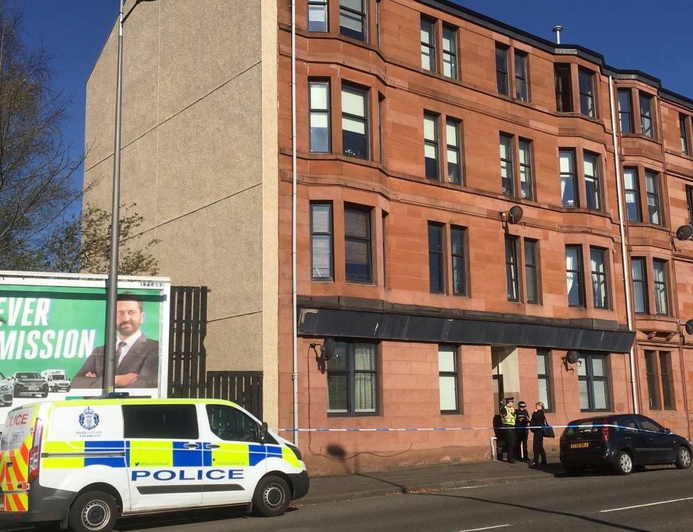 Police were called to a property on Dumbarton Road, near Boquhanran Road