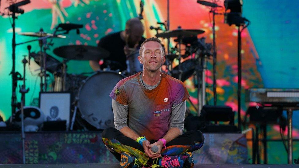 Chris Martin in Manchester