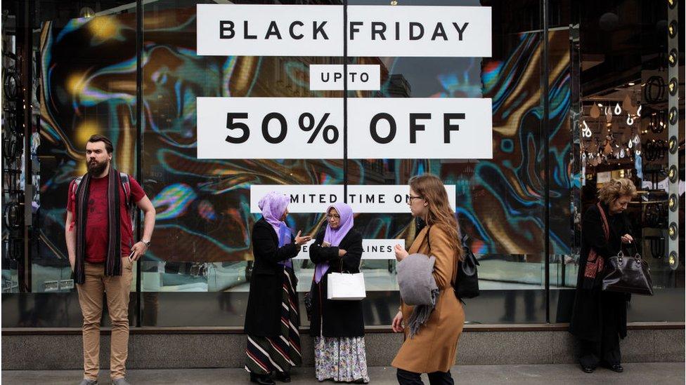 Black Friday sales on Oxford Street