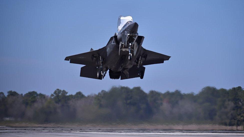 F-35B's ability to land vertically