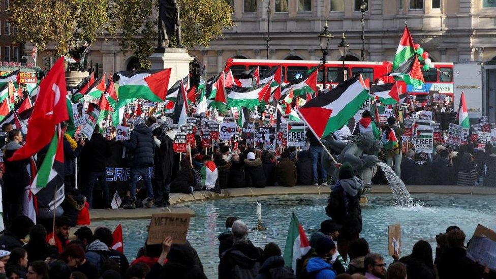 Pro-Palestinian protest in London