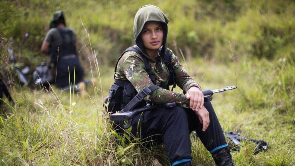 Farc fighter Juliana, 20, on 6 Jan 2016