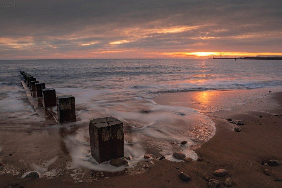 Last sunrise of 2018 on Aberdeen beach