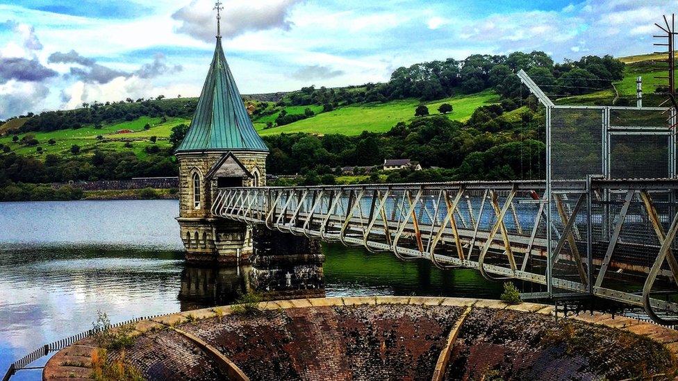 Pontsticill reservoir, which lies between the counties of Powys and Merthyr Tydfil, taken by Mike Gardiner