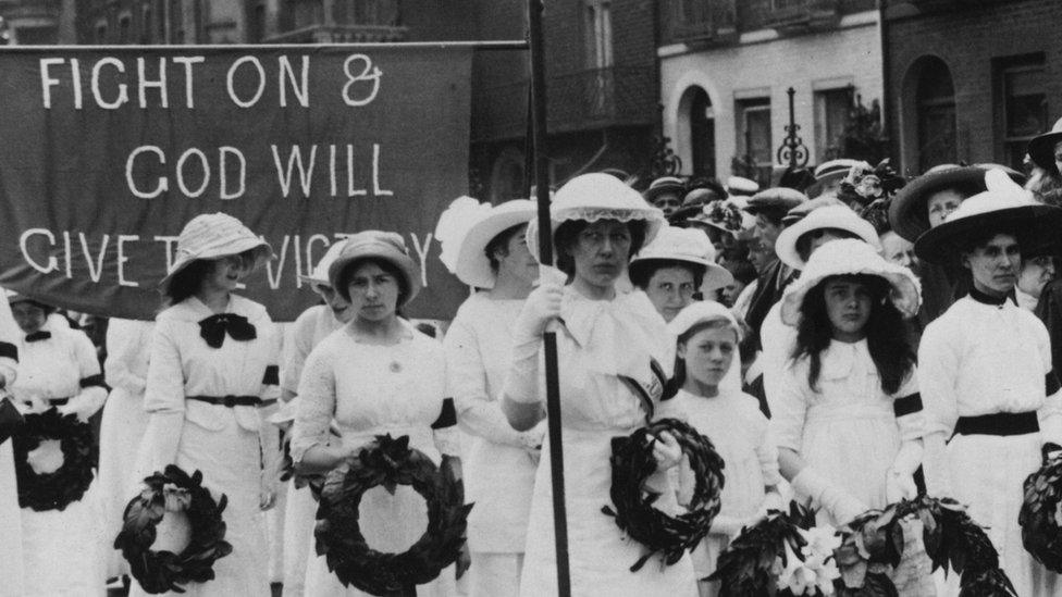 Funeral procession for Emily Davidson