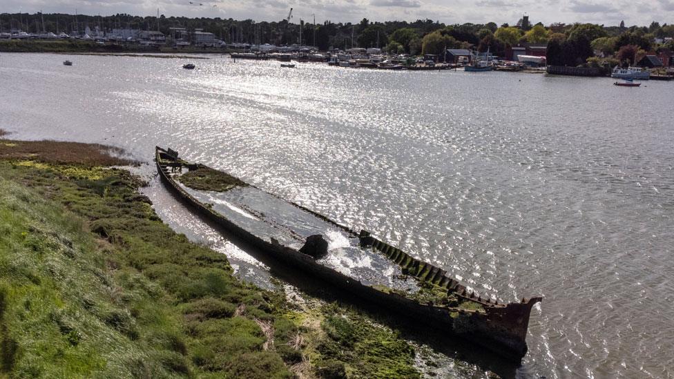 The Lady Alice Kenlis hulk, River Deben