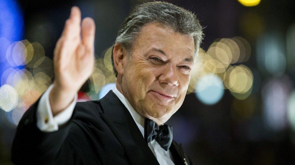 President Juan Manuel Santos, Nobel Peace Prize laureate, 10 Dec 16