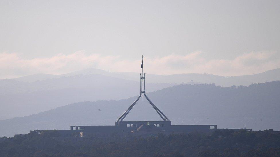 An early morning view of the Australian Parliament House in Canberra, Australia, 15 November 2017.