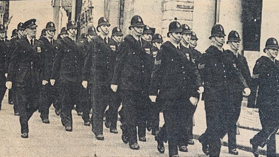 Policemen at Coronation of Elizabeth II