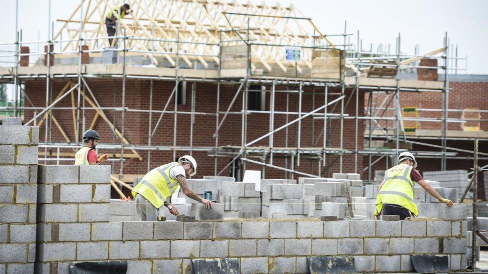 Housing under construction in Bristol