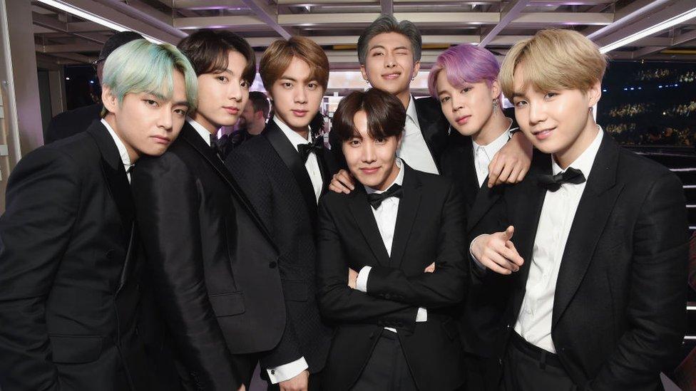 BTS at the Grammys