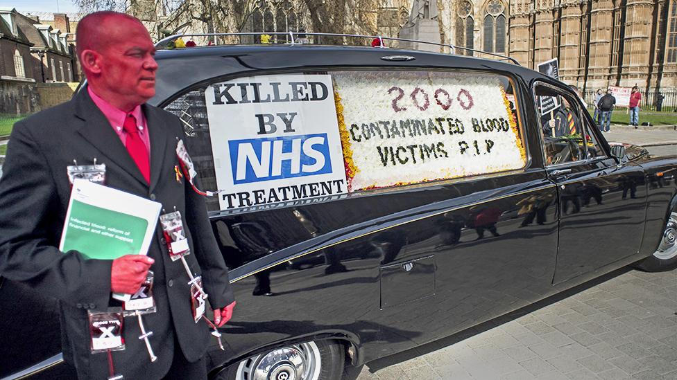 Protesters outside parliament in 2016