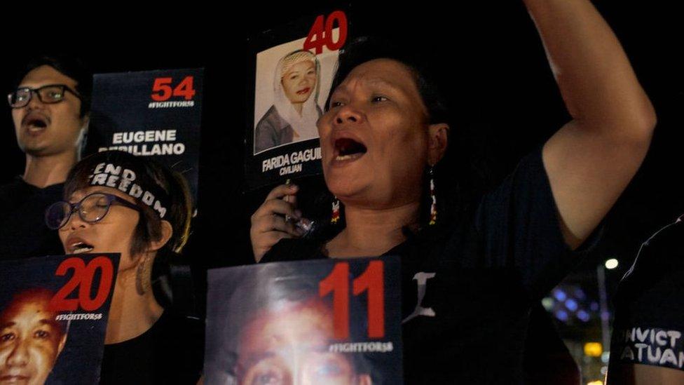 A vigil took place this month in Manila to remember victims of the massacre